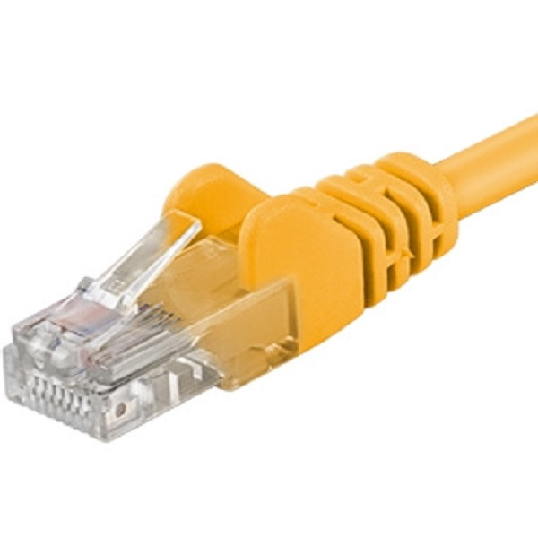 Levně PremiumCord Patch kabel UTP RJ45-RJ45 CAT6 3m žlutá