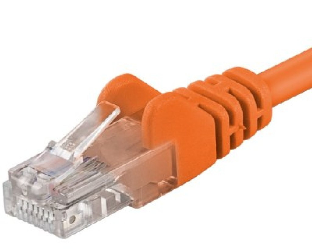Levně PremiumCord Patch kabel UTP RJ45-RJ45 CAT6 0.5m oranžová