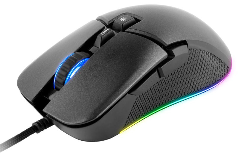 Levně C-TECH herní myš Dawn (GM-24L), casual gaming, 6400 DPI, RGB podsvícení, USB