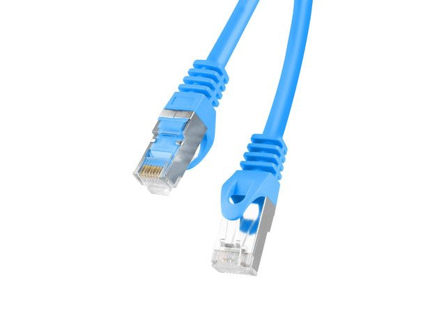 Levně LANBERG Patch kabel CAT.6 FTP 0.5M modrý Fluke Passed