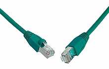 Levně SOLARIX patch kabel CAT5E SFTP PVC 2m zelený snag-proof