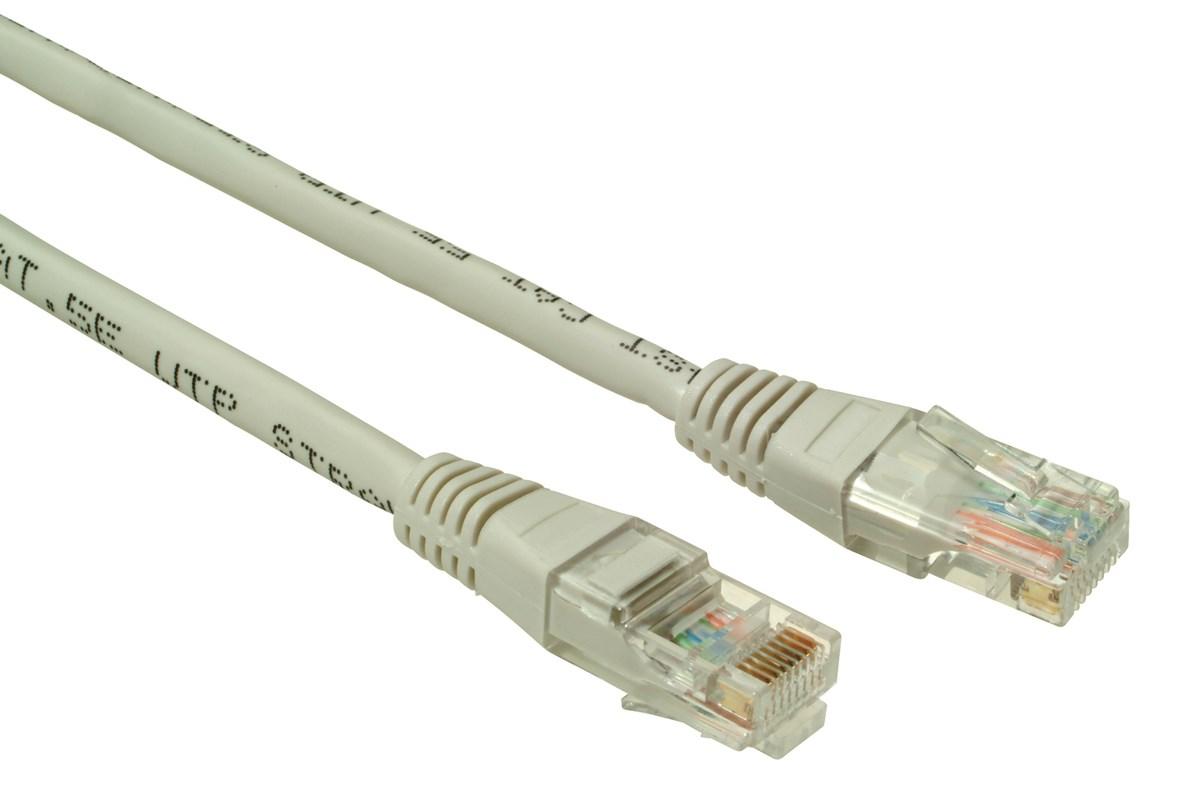 Levně SOLARIX patch kabel CAT5E UTP PVC 1m šedý non-snag proof
