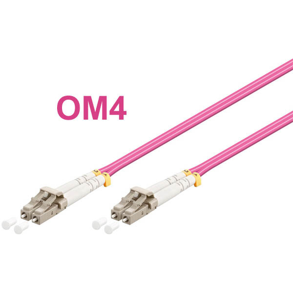 Optický patch kabel duplex LC-LC 50/125 MM 5m OM4