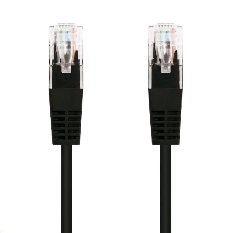 Levně C-TECH kabel patchcord Cat5e, UTP, černý, 3m