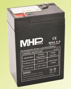 Levně Pb akumulátor MHPower VRLA AGM 6V/4,5Ah (MS4.5-6)