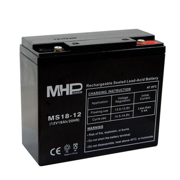 Levně Pb akumulátor MHPower VRLA AGM 12V/18Ah (MS18-12)