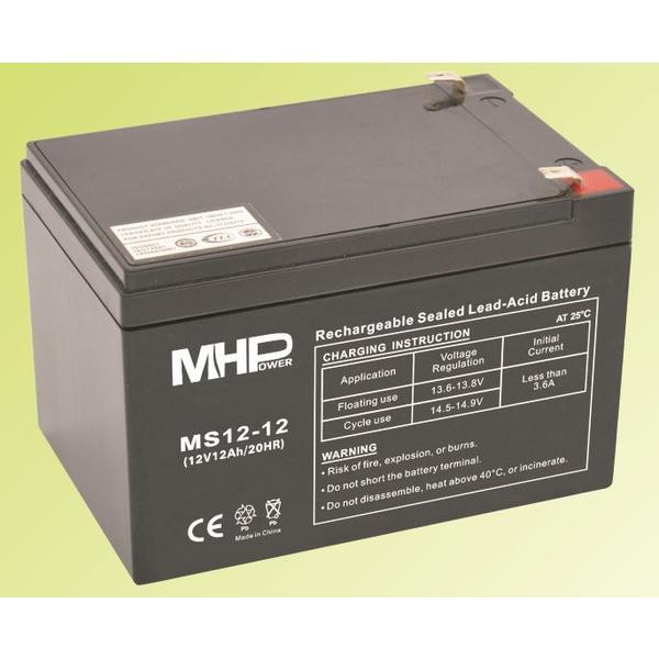 Levně Pb akumulátor MHPower VRLA AGM 12V/12Ah (MS12-12)
