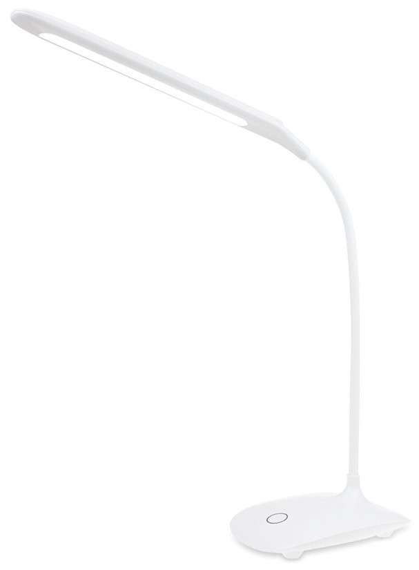 Levně Colorway stolní LED lampa / CW-DL07FB-W/ Flexible 360°/ Integrovaná baterie / Bílá