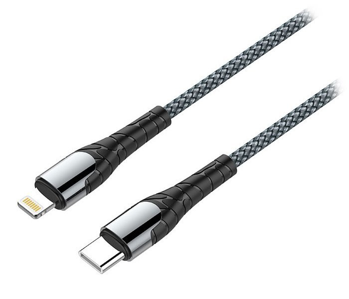Levně Colorway Datový Kabel USB-C/ Apple Lightning/ 3A/ Fast Charging / 1m/ Šedivý
