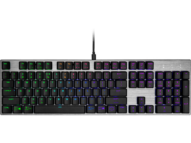 Levně Cooler Master mechanická klávesnice SK652, RGB, US layout, nízký profil