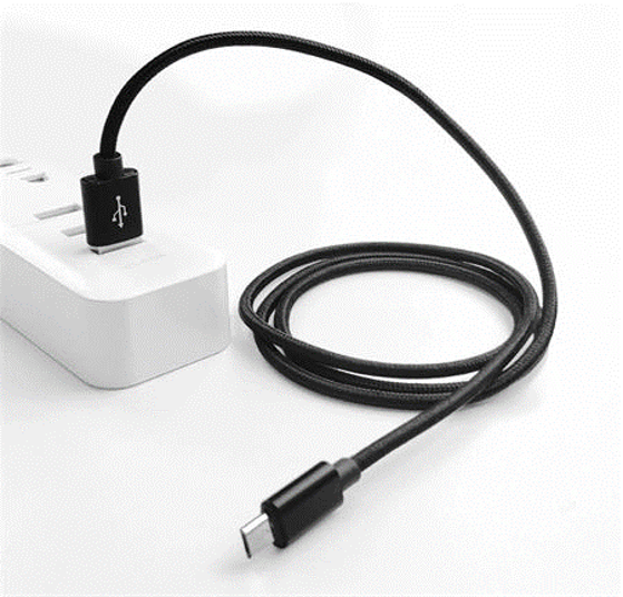 Levně Crono kabel USB 2.0/ USB A samec - microUSB samec, 1,0m, černý standard