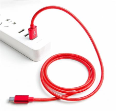 Levně Crono kabel USB 2.0/ USB A samec - microUSB samec, 1,0m, červený premium