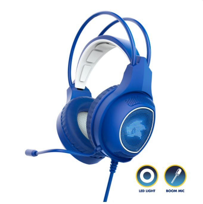 Levně Energy Sistem Gaming Headphones ESG 2 Sonic,herní sluchátka s bílým LED osvětlením a podobiznou legendárního ježka Sonic