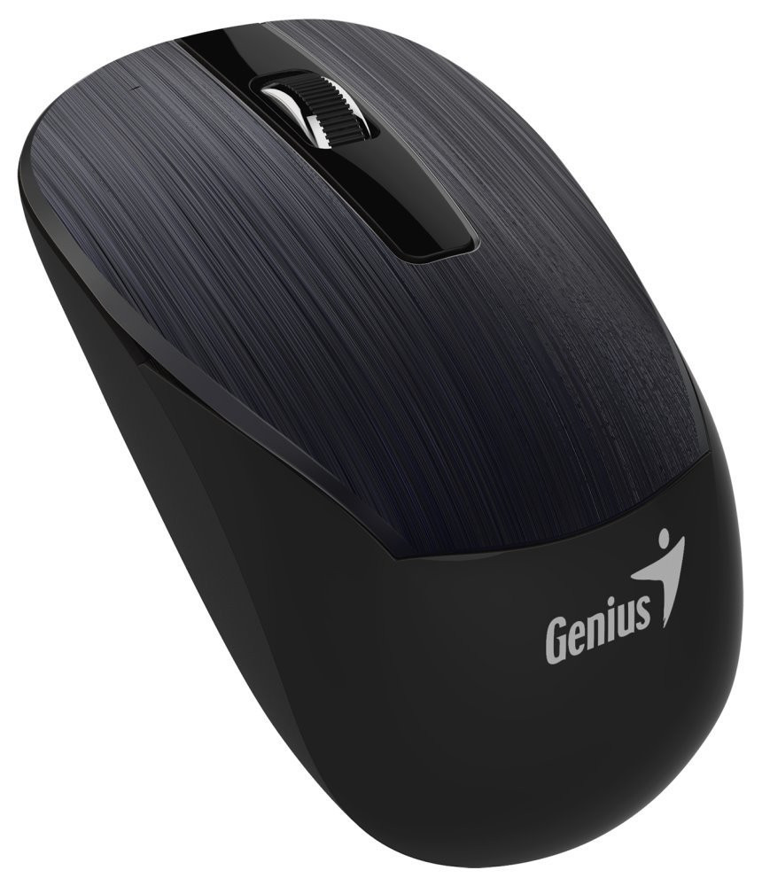 Genius NX-7015 černá, Myš, bezdrátová, optická, 1600DPI, 3 tlačítka, Blue-Eye senzor, USB, černá
