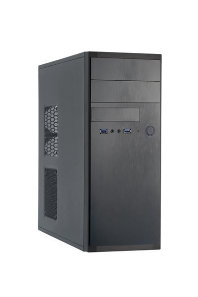 Levně CHIEFTEC skříň Elox Series HQ-01B-OP, Miditower, USB 3.0, Black, bez zdroje