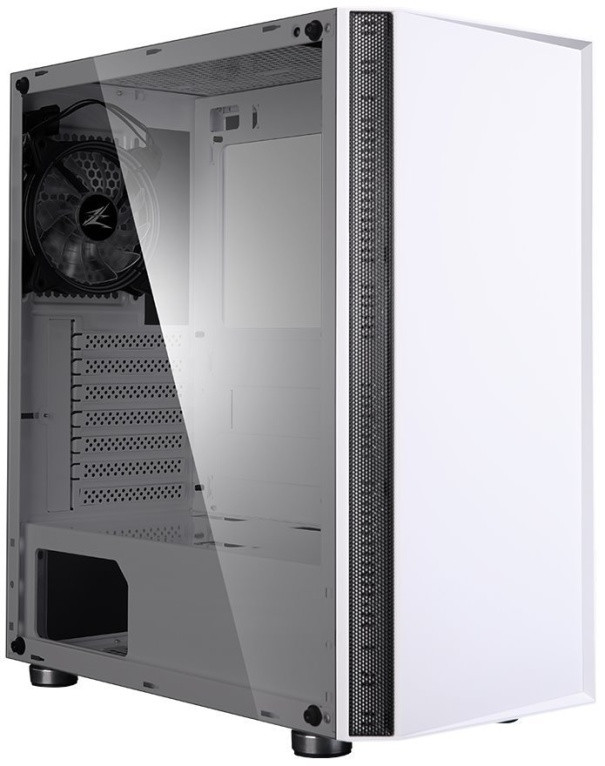 Levně Zalman case miditower R2 white, bez zdroje, ATX, 1x 120mm RGB ventilátor, 1x USB 3.0, 2x USB 2.0, tvrzené sklo, bílá