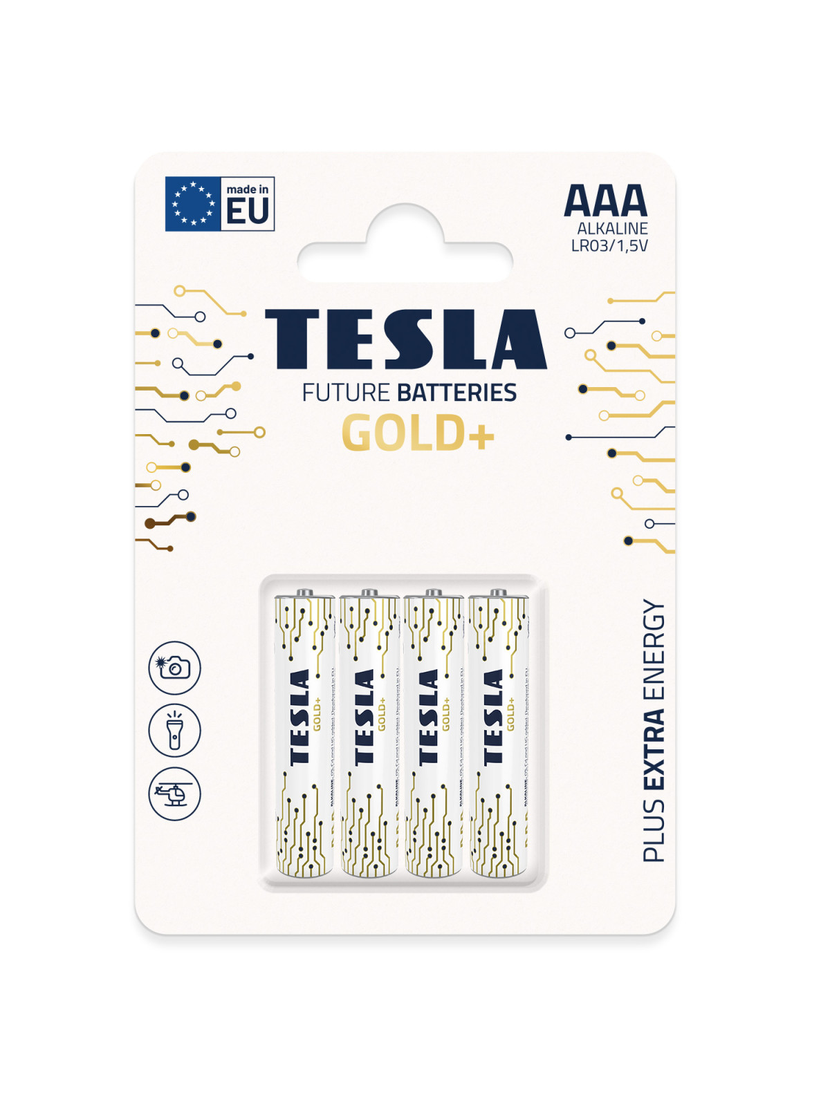 Levně TESLA - baterie AAA GOLD+, 4ks, LR03