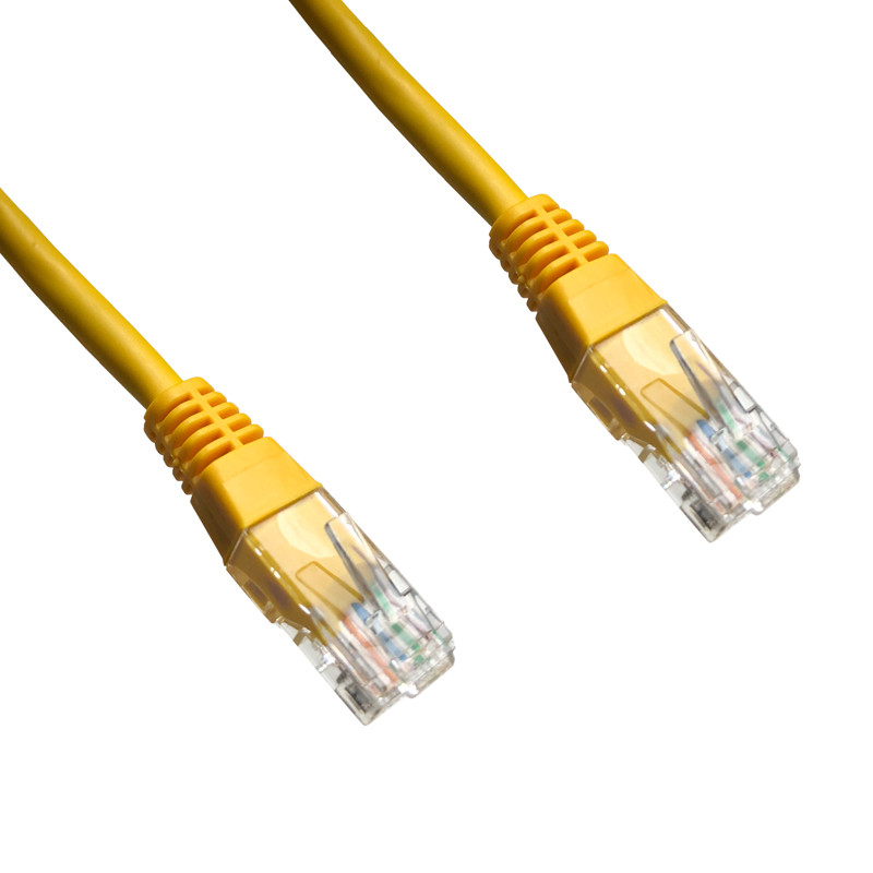 Levně DATACOM patch cord UTP cat5e 0,25M žlutý