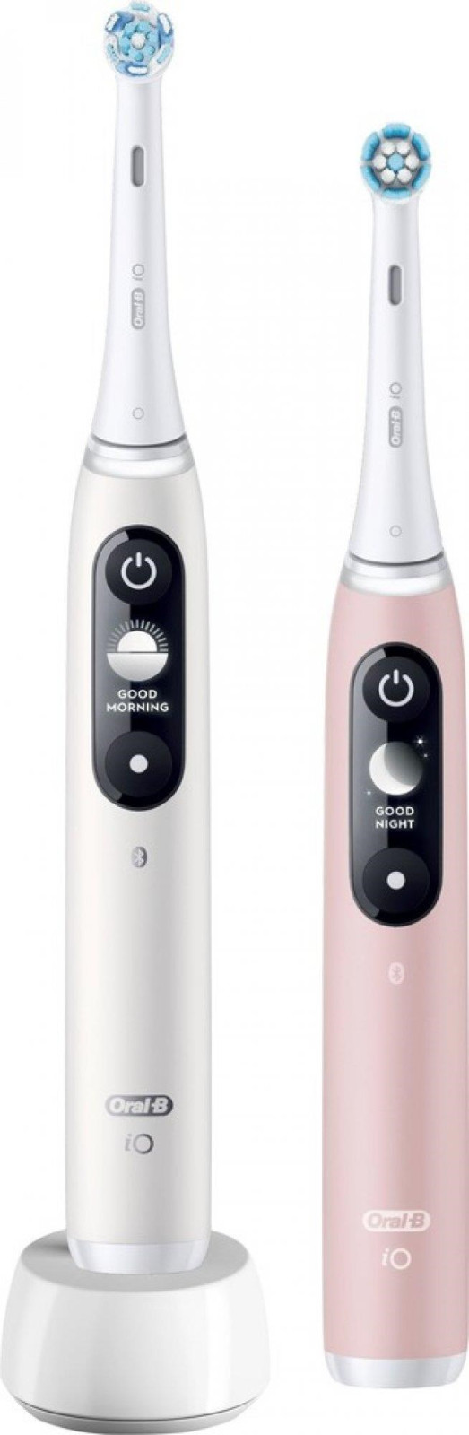 Oral-B iO Series 6 Duo White & Pink Sand set elektrických zubních kartáčků, 5 režimů, AI, časovač