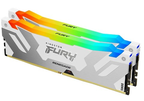 KINGSTON DIMM DDR5 32GB (Kit of 2) 6400MT/s CL32 FURY Renegade Bílá RGB XMP