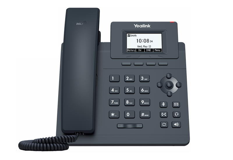 Levně Yealink SIP-T30P SIP telefon, PoE, 2,3" 132x64 nepodsv. LCD, 1 x SIP úč., 100M Eth