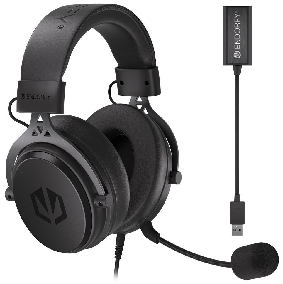 Levně Endorfy headset VIRO Plus USB / drátový / s odnímatelným mikrofonem / USB / černý