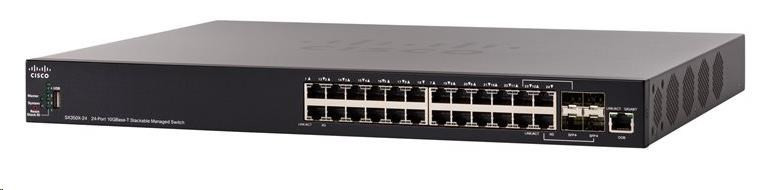 Levně Cisco switch SX350X-24, 20x10GbE, 4x10GbE SFP+/RJ-45 REFRESH