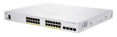 Cisco switch CBS250-24PP-4G, 24xGbE RJ45, 4xSFP, fanless, PoE+, 100W - REFRESH