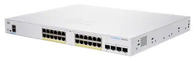 Cisco switch CBS350-24P-4G-EU (24xGbE, 4xSFP, 24xPoE+, 195W, fanless) - REFRESH