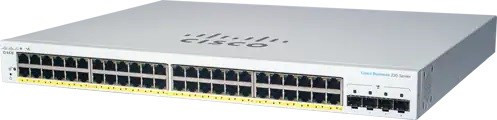 Levně Cisco switch CBS220-48P-4G (48xGbE, 4xSFP, 48xPoE+, 382W) - REFRESH