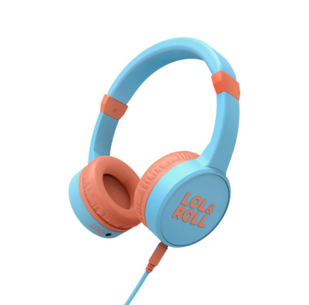 Levně Energy Sistem Lol&Roll Pop Kids Headphones Blue, navržená speciálně pro děti, omezením hladiny zvuku, Music Share
