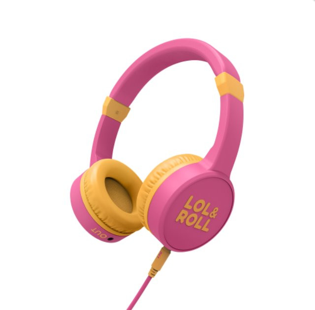 Levně Energy Sistem Lol&Roll Pop Kids Headphones Pink, navržená speciálně pro děti, omezením hladiny zvuku, Music Share