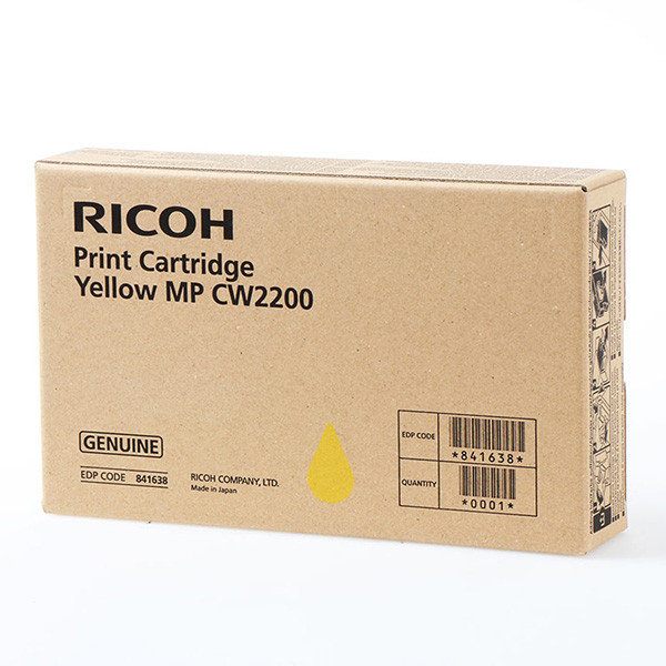 Levně RICOH 841638 - originální cartridge, žlutá