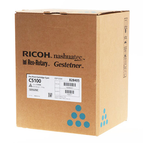 Levně RICOH 828405 - originální toner, azurový