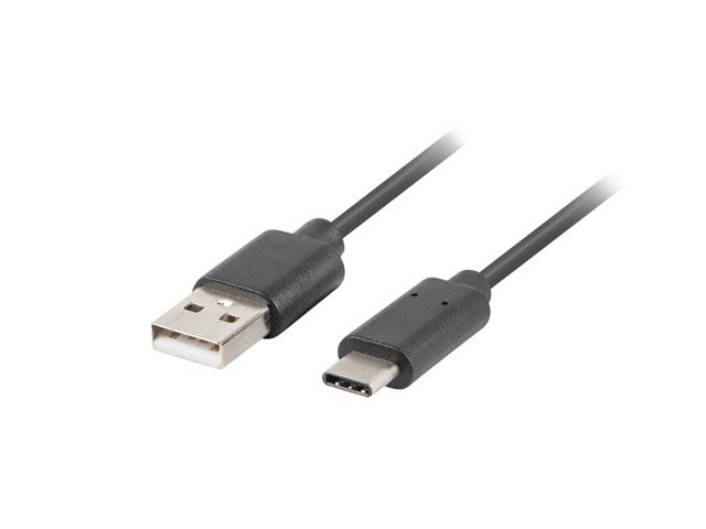 LANBERG USB-C (M) na USB-A (M) 2.0 kabel 0,5m, černý