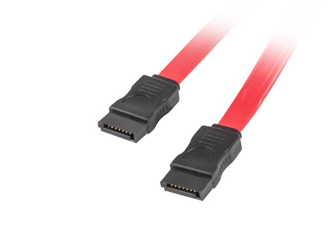 Levně LANBERG SATA III datový kabel (6GB/S) F / F 50cm, červený