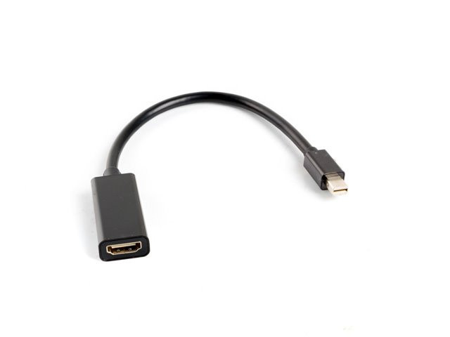 Levně LANBERG adaptér mini DisplayPort 1.2 na HDMI, M/F, kabel 20cm, černý