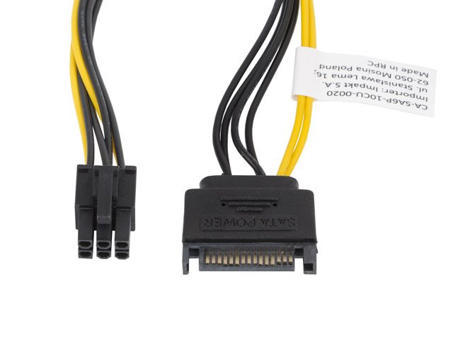 Levně LANBERG SATA (M) na PCI EXPRESS (M) 6 PIN kabel 20cm