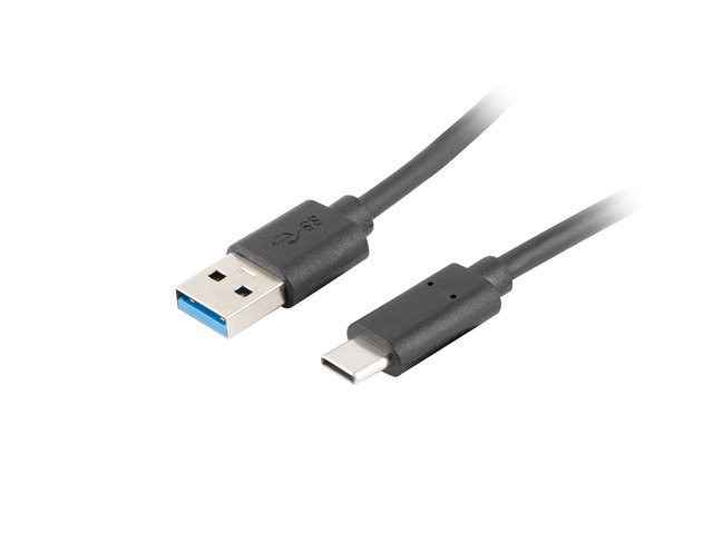 Levně LANBERG USB-C (M) na USB-A (M) 3.1 kabel 1,8m, černý