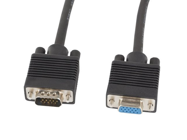 Levně LANBERG VGA M / F prodlužující kabel 1,8m, stíněný, černý