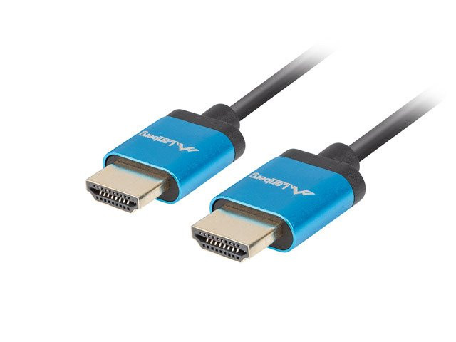 Levně LANBERG HDMI M/M 2.0 kabel 0.5M 4K černý úzký