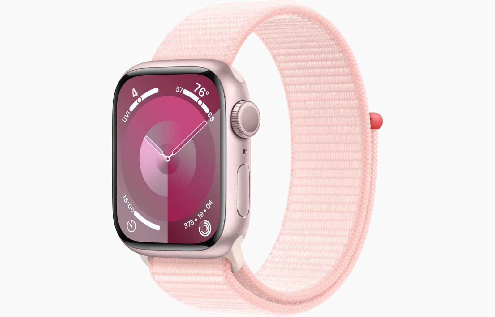 Levně Apple Watch S9/41mm/Pink/Sport Band/Light Pink