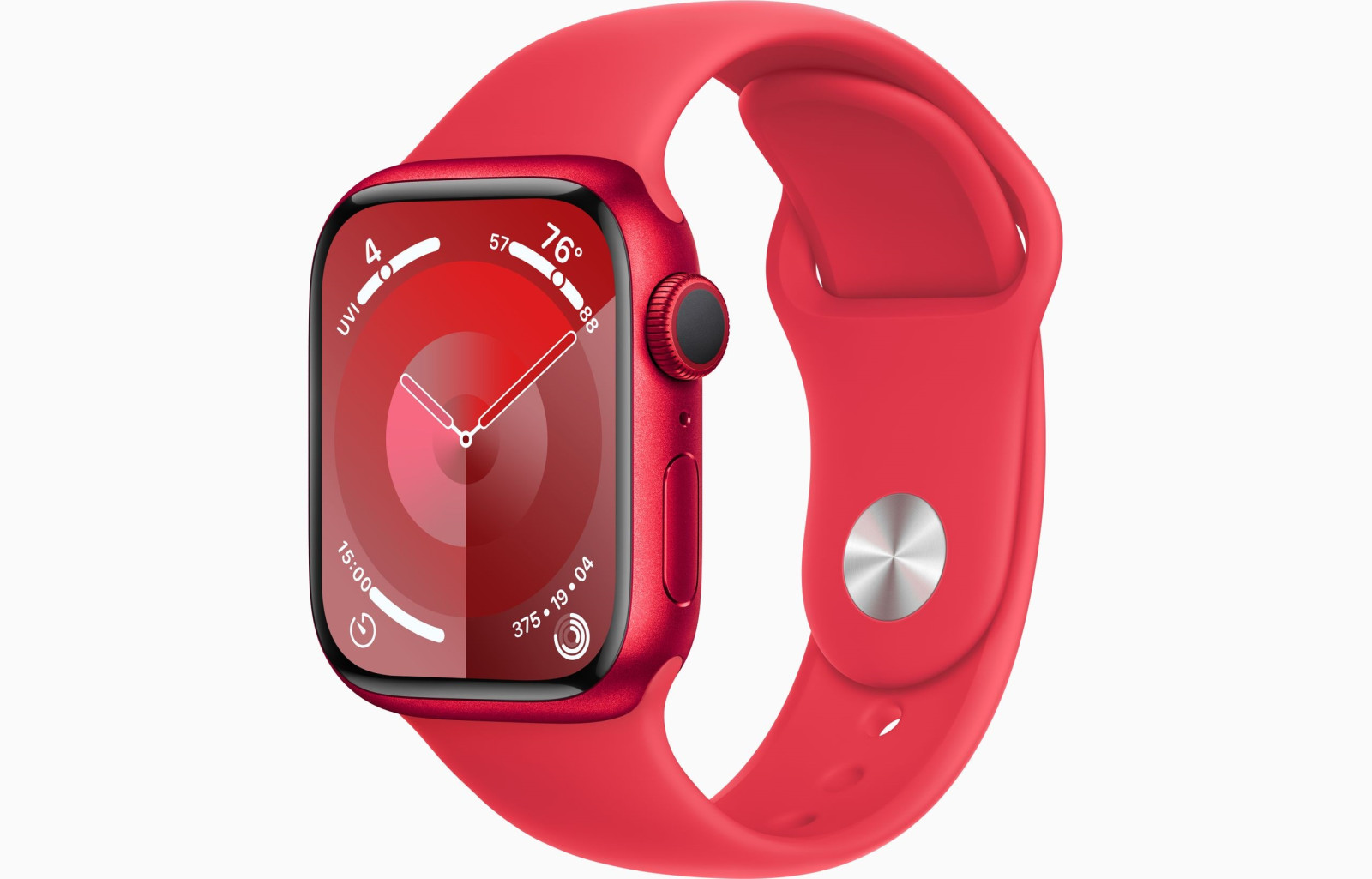 Levně Apple Watch S9/45mm/PRODUCT RED/Sport Band/PRODUCT RED/-M/L