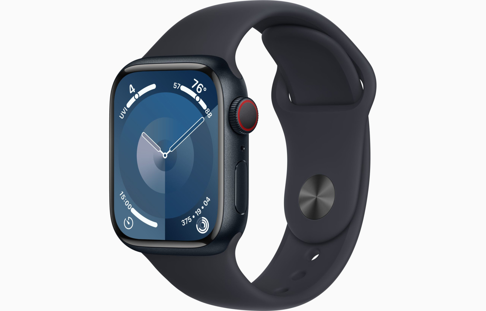Apple Watch S9 Cell/41mm/Midnight/Sport Band/Midnight/-S/M