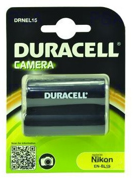 Levně DURACELL Baterie - DRNEL15 pro Nikon EN-EL15, černá, 1400 mAh, 7.4 V