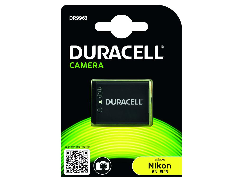 Levně DURACELL Baterie - Baterie do digitálního fotoaparátu nahrazuje Nikon EN-EL19 3,7V 700mAh