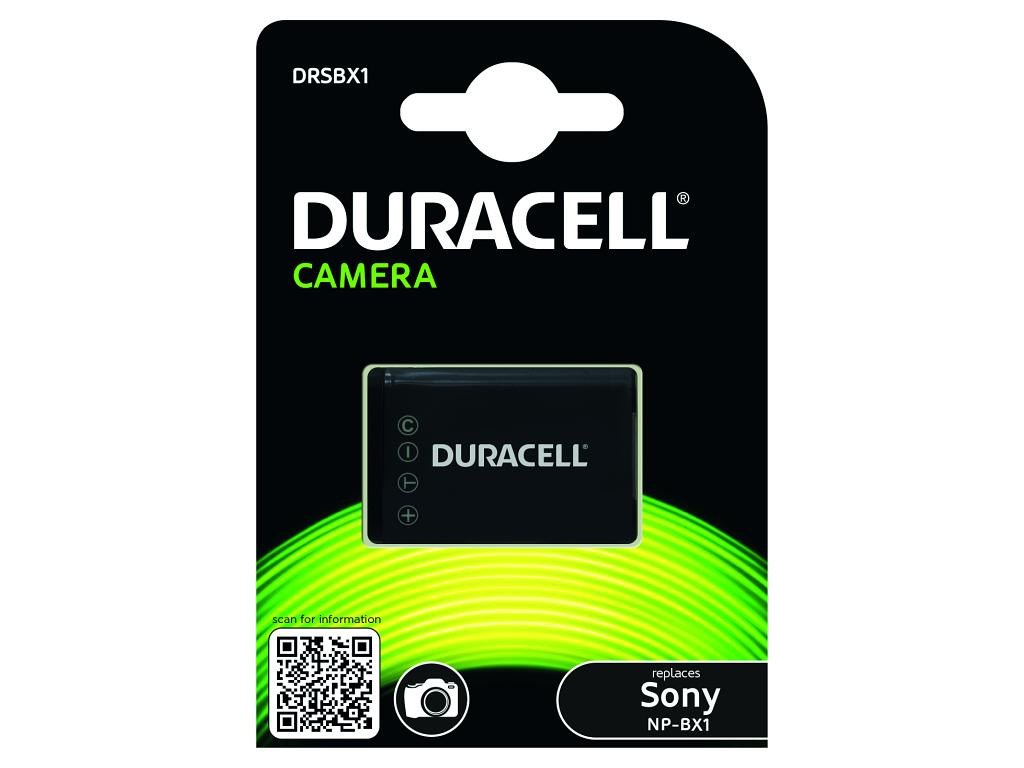 Levně DURACELL Baterie - Baterie do digitálního fotoaparátu nahrazuje Sony NP-BX1 3,7V 950mAh