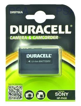 Levně DURACELL Baterie - DR9700A pro Sony NP-FH30, černá, 650 mAh, 7.4V