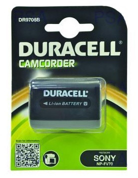 Levně DURACELL Baterie - DR9706B pro Sony NP-FV70, černá, 1640 mAh, 7.4V