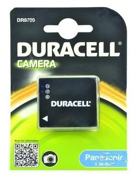 Levně DURACELL Baterie - DR9709 pro Panasonic DMC-FS1, černá, 1050 mAh, 3.7V